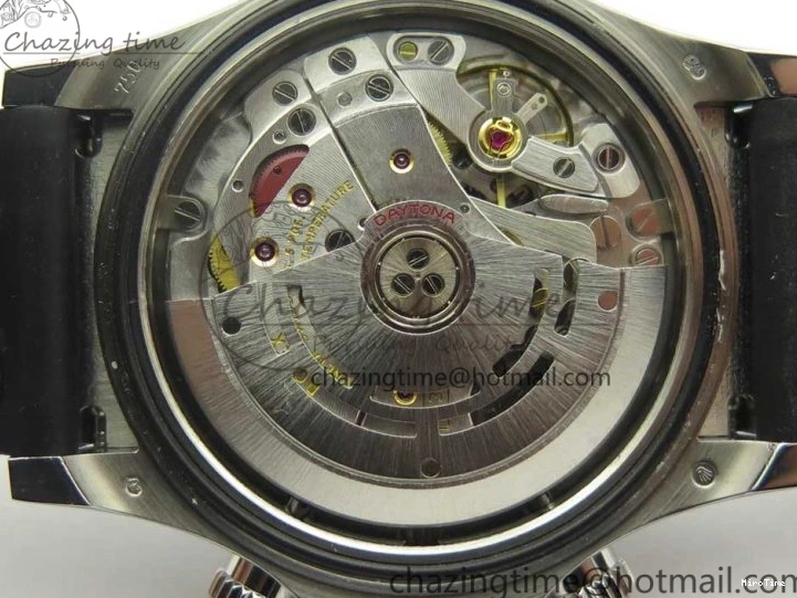 MiroTime 0217 Daytona 116519 Noob 1:1 Best Edition 904L SS Case Gray Black Dial on Black Rubber Strap SA4130 (Free Extra Strap) Durable 3336